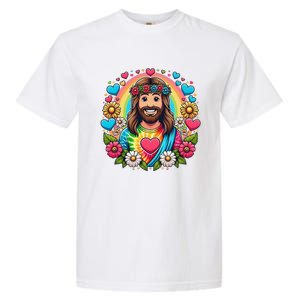 Happy Loving Buddy Jesus Christ Garment-Dyed Heavyweight T-Shirt