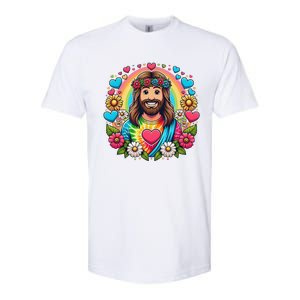 Happy Loving Buddy Jesus Christ Softstyle CVC T-Shirt