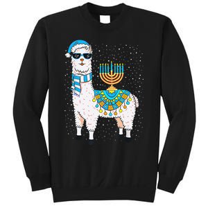 Hanukkah Llama Cute Alpaca Chanukah Christmas Sweatshirt