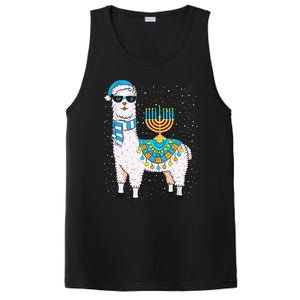 Hanukkah Llama Cute Alpaca Chanukah Christmas PosiCharge Competitor Tank