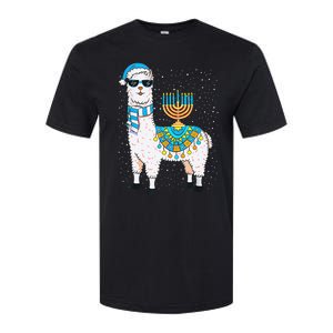 Hanukkah Llama Cute Alpaca Chanukah Christmas Softstyle CVC T-Shirt