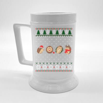 Hedgehogs Lover Christmas Funny Gift Beer Stein