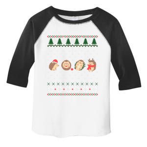 Hedgehogs Lover Christmas Funny Gift Toddler Fine Jersey T-Shirt