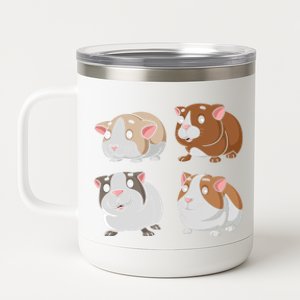 Hamsters Lovers Cute Hamsters For Hamsters Lovers Hamster Gift 12 oz Stainless Steel Tumbler Cup