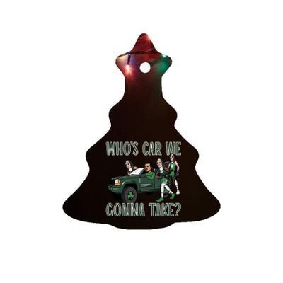 Hank Lockwood Celtics WhoS Car We Gonna Take Ceramic Tree Ornament