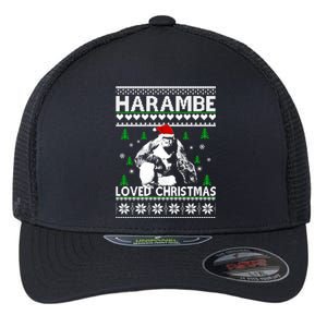 Harambe Loved Christmas Sweater Classic Flexfit Unipanel Trucker Cap