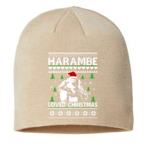 Harambe Loved Christmas Sweater Classic Sustainable Beanie