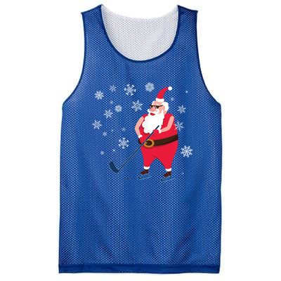 Hockey Lovers Christmas Party Christmas Hockey Santa Cool Gift Mesh Reversible Basketball Jersey Tank