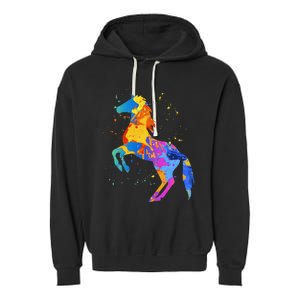 Horse Lover Clothing Wo Horse Garment-Dyed Fleece Hoodie