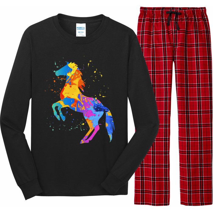 Horse Lover Clothing Wo Horse Long Sleeve Pajama Set