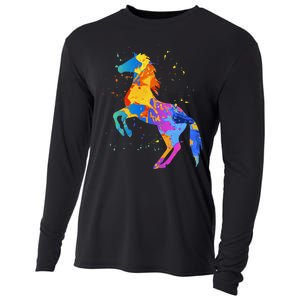 Horse Lover Clothing Wo Horse Cooling Performance Long Sleeve Crew