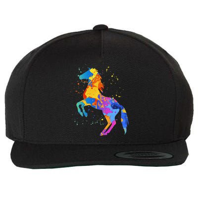 Horse Lover Clothing Wo Horse Wool Snapback Cap