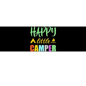 Happy Little Camper Tent Campfire for Camping Bumper Sticker