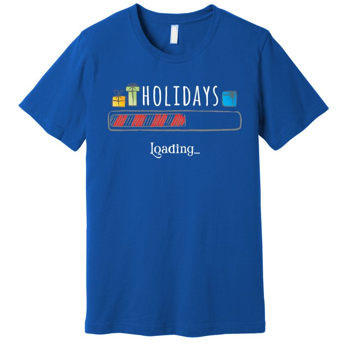 Holidays Loading Christmas Thanksgiving Boys Girls Mom Dad Gift Premium T-Shirt