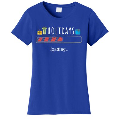 Holidays Loading Christmas Thanksgiving Boys Girls Mom Dad Gift Women's T-Shirt