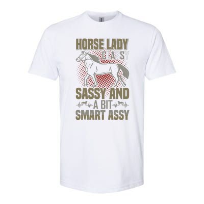 Horse Lady Classy Sassy And A Bit Smart Assy Softstyle® CVC T-Shirt