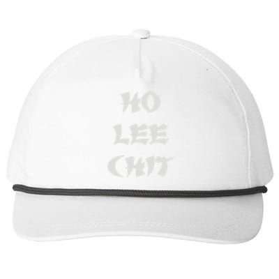 Ho Lee Chit Snapback Five-Panel Rope Hat