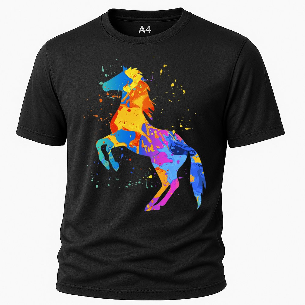 Horse Lover Clothing Women Horse Cooling Performance Crew T-Shirt