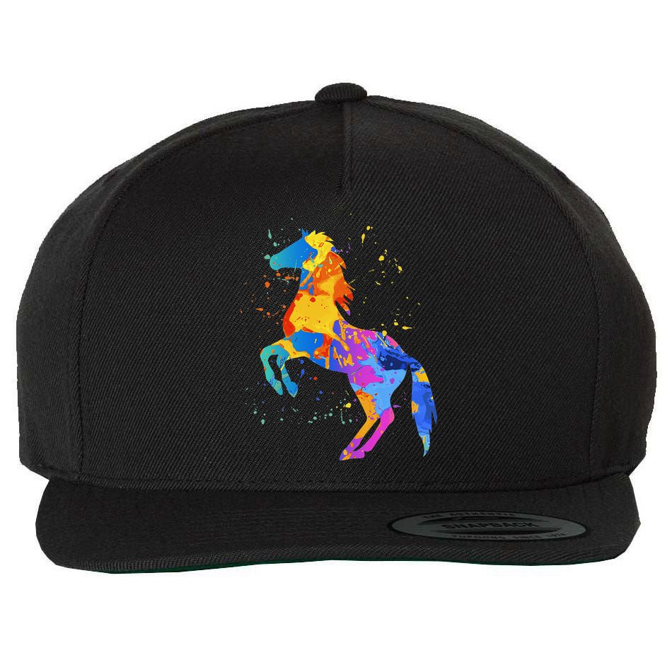 Horse Lover Clothing Women Horse Wool Snapback Cap