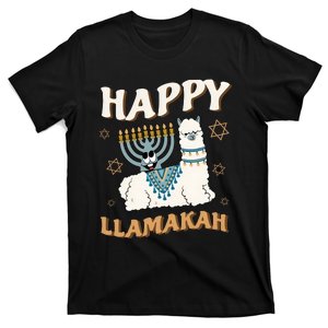 Happy Llamakah Candle Lights For Jewish Hanukkah Jewish T-Shirt