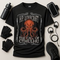 HP Lovecraft Call Of Cthulhu Ktulu Dark Academia Clothing Cooling Performance Crew T-Shirt