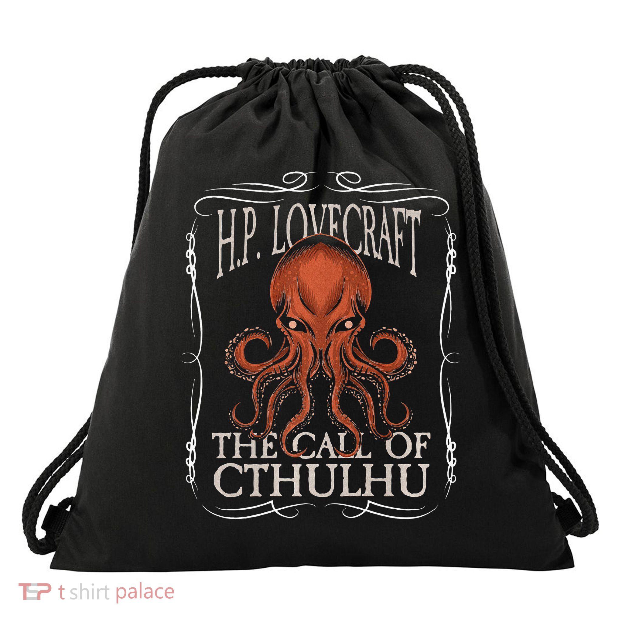 HP Lovecraft Call Of Cthulhu Ktulu Dark Academia Clothing Drawstring Bag