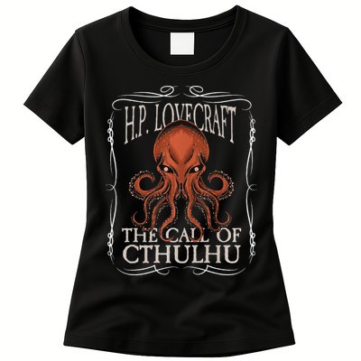 HP Lovecraft Call Of Cthulhu Ktulu Dark Academia Clothing Womens T-Shirt