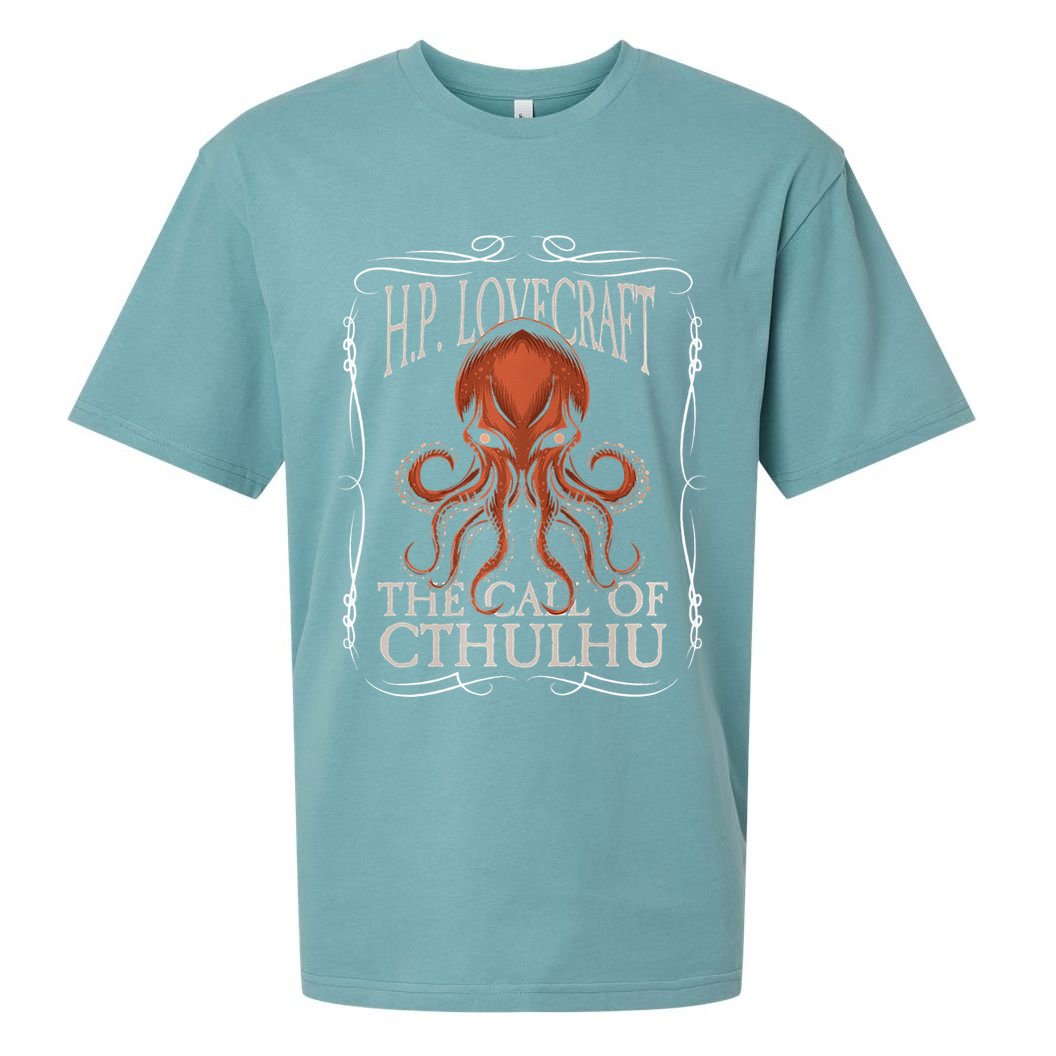 HP Lovecraft Call Of Cthulhu Ktulu Dark Academia Clothing Sueded Cloud Jersey T-Shirt