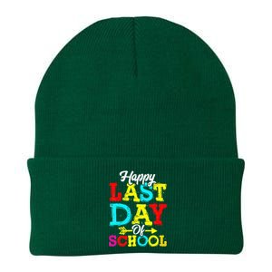 Happy Last Day Of School Graduation Teacher Students Knit Cap Winter Beanie