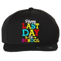 Happy Last Day Of School Graduation Teacher Students Wool Snapback Cap