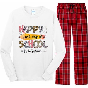 Happy Last Day Of School Teacher Graduation Last Day Long Sleeve Pajama Set