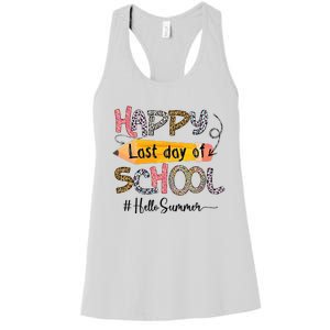 Happy Last Day Of School Teacher Graduation Last Day Women's Racerback Tank