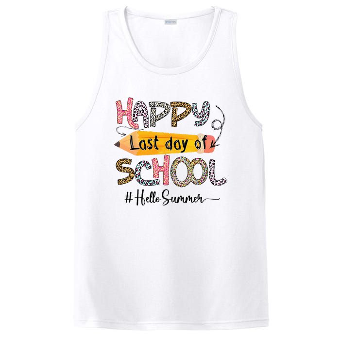 Happy Last Day Of School Teacher Graduation Last Day PosiCharge Competitor Tank