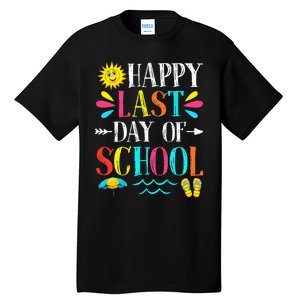 Happy Last Day Of School Teacher Student Graduation Tall T-Shirt