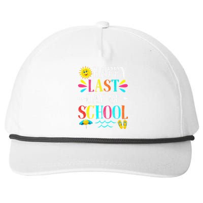 Happy Last Day Of School Teacher Student Graduation Snapback Five-Panel Rope Hat