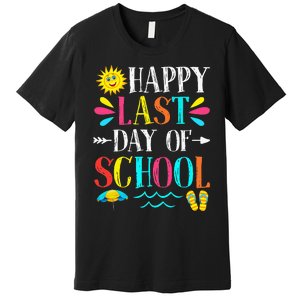 Happy Last Day Of School Teacher Student Graduation Premium T-Shirt