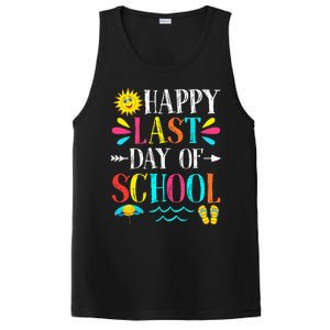 Happy Last Day Of School Teacher Student Graduation PosiCharge Competitor Tank