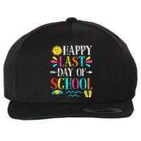 Happy Last Day Of School Teacher Student Graduation Wool Snapback Cap