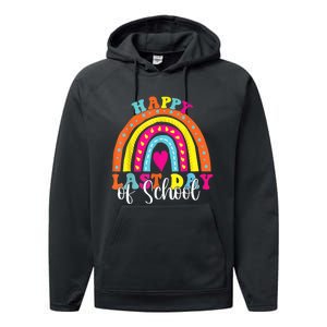 Happy Last Day Of School Teacher Student Graduation Performance Fleece Hoodie