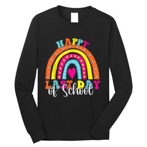 Happy Last Day Of School Teacher Student Graduation Long Sleeve Shirt