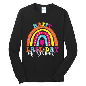 Happy Last Day Of School Teacher Student Graduation Tall Long Sleeve T-Shirt