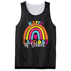 Happy Last Day Of School Teacher Student Graduation Mesh Reversible Basketball Jersey Tank