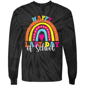 Happy Last Day Of School Teacher Student Graduation Tie-Dye Long Sleeve Shirt