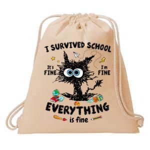 Happy Last Day Of School Teacher Student Graduation Drawstring Bag