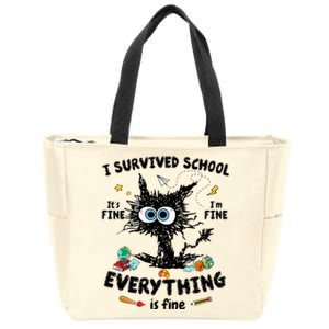 Happy Last Day Of School Teacher Student Graduation Zip Tote Bag