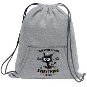 Happy Last Day Of School Teacher Student Graduation Sweatshirt Cinch Pack Bag