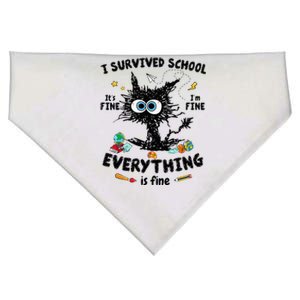 Happy Last Day Of School Teacher Student Graduation USA-Made Doggie Bandana