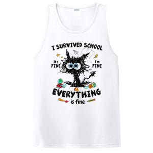 Happy Last Day Of School Teacher Student Graduation PosiCharge Competitor Tank