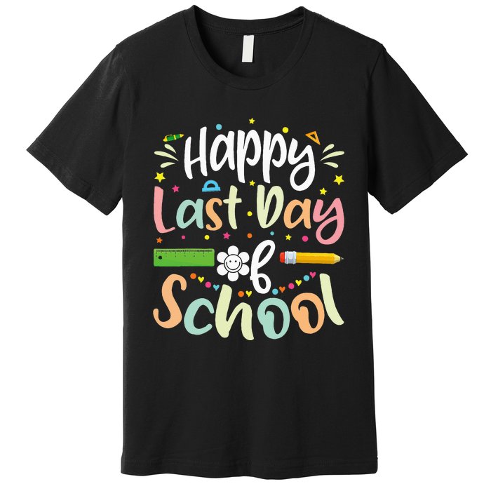 Happy Last Day of School Teacher Student Graduation Premium T-Shirt