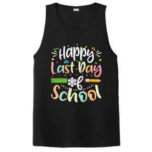 Happy Last Day of School Teacher Student Graduation PosiCharge Competitor Tank